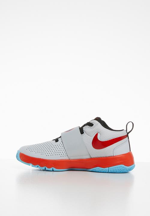 Nike - Team hustle d 8 sd bg - pure platinum/team orange-black-topaz mist-mtlc platinum