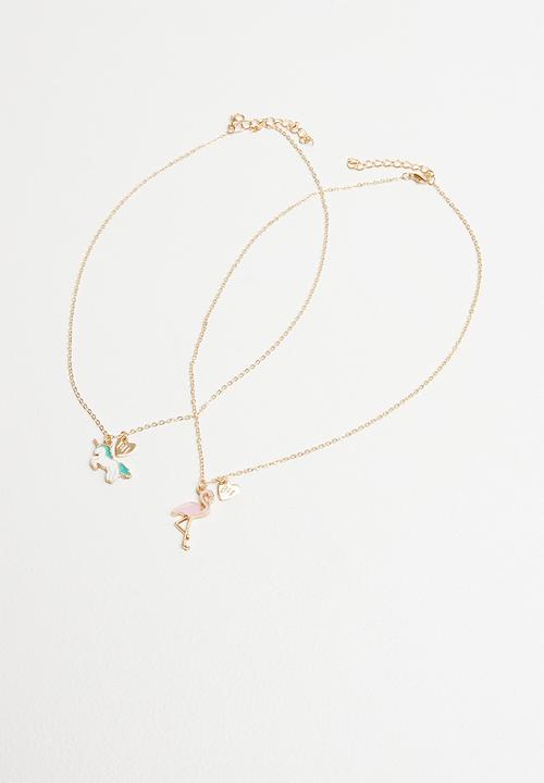 Pop Candy - Multi chain necklace - gold