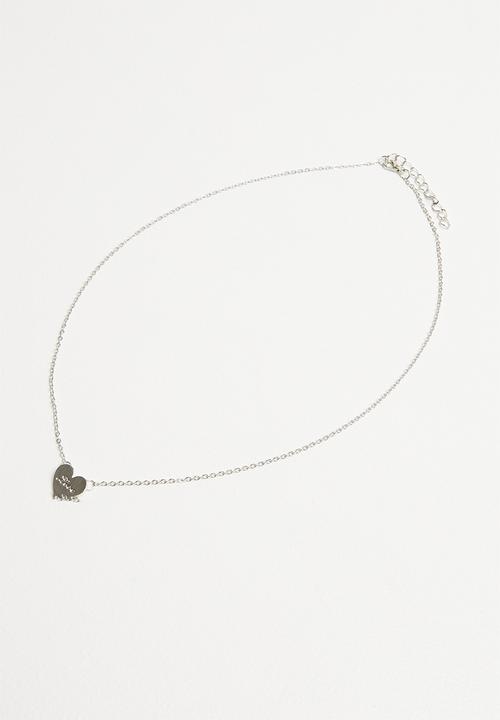 Pop Candy - Heart necklace - silver