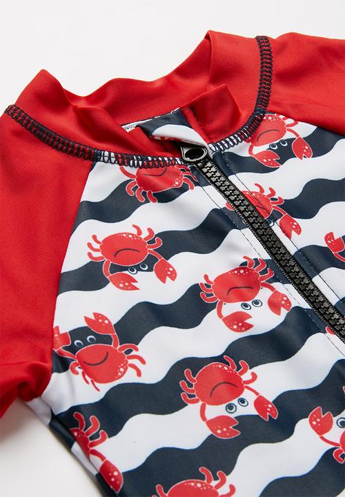 Pop Candy - Crab print swimsuit -  multi