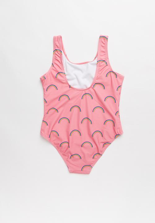 Pop Candy - Rainbow print one piece - pink