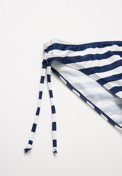 Pop Candy - Stripe bikini - blue & white 