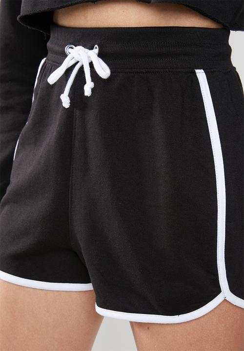 Missguided - Contrast bound runner short - black