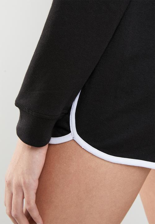 Missguided - Contrast bound runner short - black