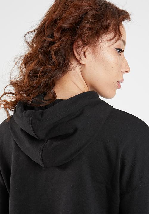Missguided - Msgd crop hoodie - black