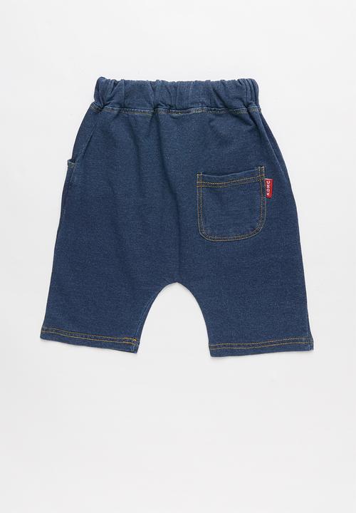 Pop Candy - Boys denim jean shorts - blue