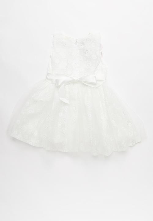 Pop Candy - Printed sleeveless dress - white