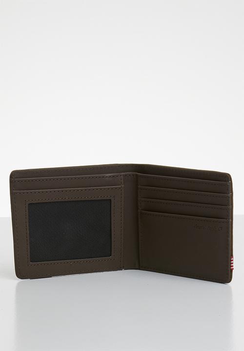 HERSCHEL - Hank leather wallet - brown