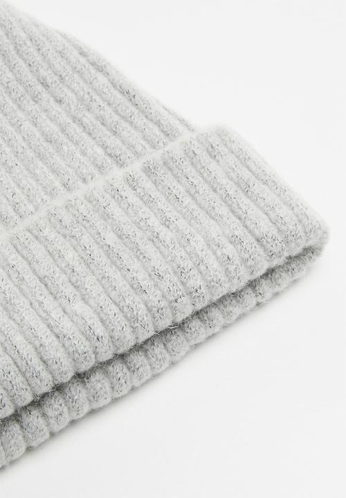 Pop Candy - Ribbed beannie - grey