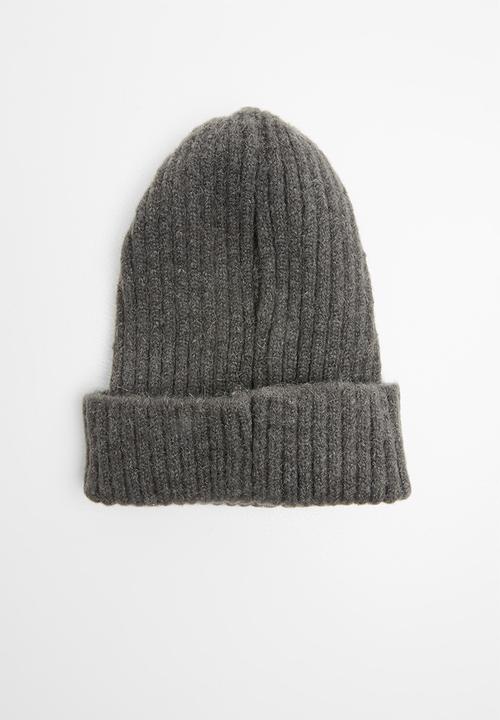 Pop Candy - Ribbed beannie - charcoal 
