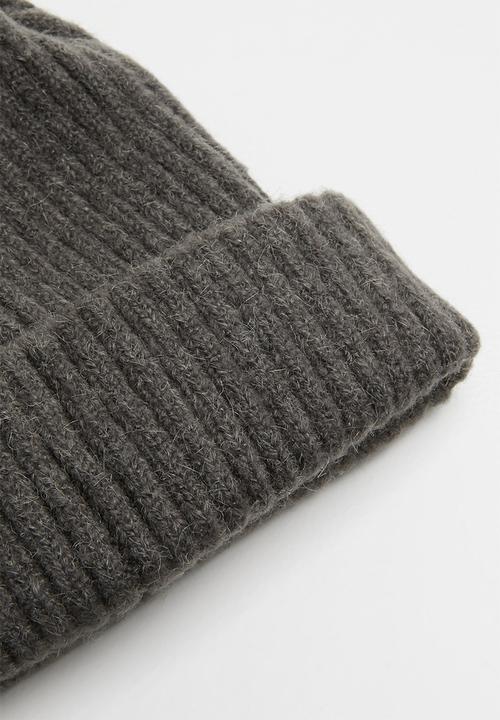 Pop Candy - Ribbed beannie - charcoal 