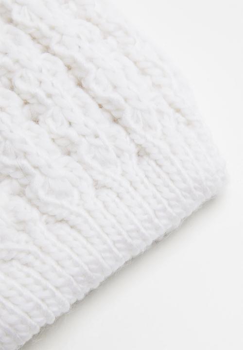 Pop Candy - Kids beannie w/pom - cream 