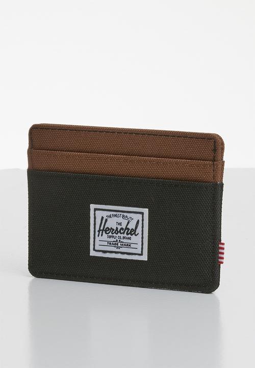 Herschel Supply Co. - Charlie rfid multi slot card holder - black & brown