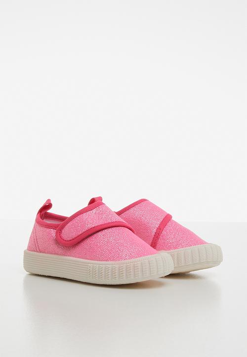 Pop Candy - Girls velcro strap sneaker - pink