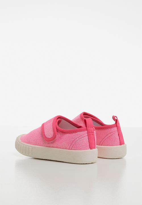 Pop Candy - Girls velcro strap sneaker - pink