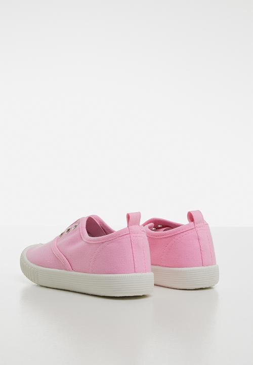 Pop Candy - Canvas slip on mid - pink
