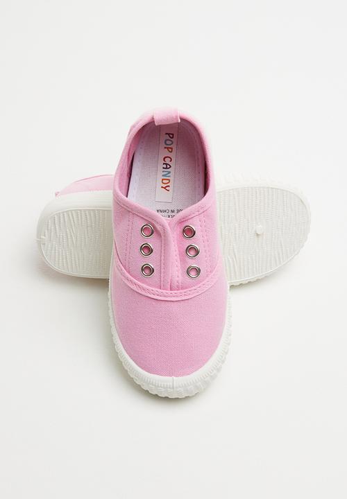 Pop Candy - Canvas slip on mid - pink