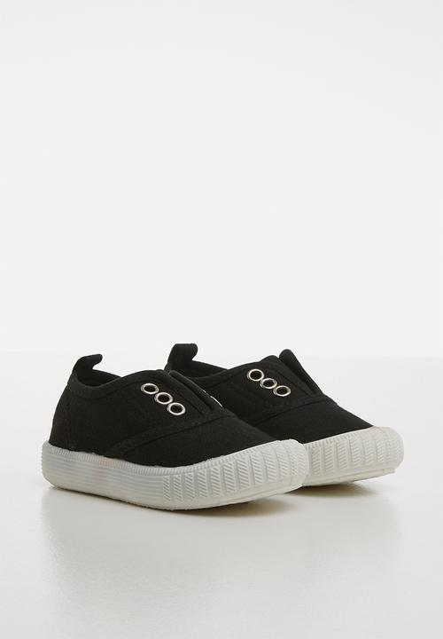 Pop Candy - Canvas slip on - black