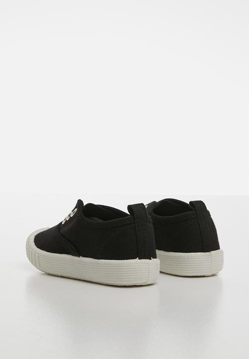 Pop Candy - Canvas slip on - black