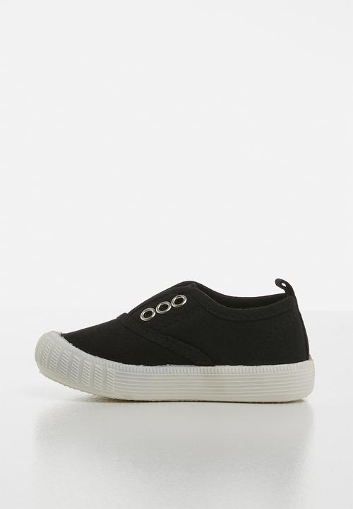 Pop Candy - Canvas slip on - black