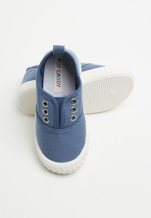 Pop Candy - Canvas slip on - blue
