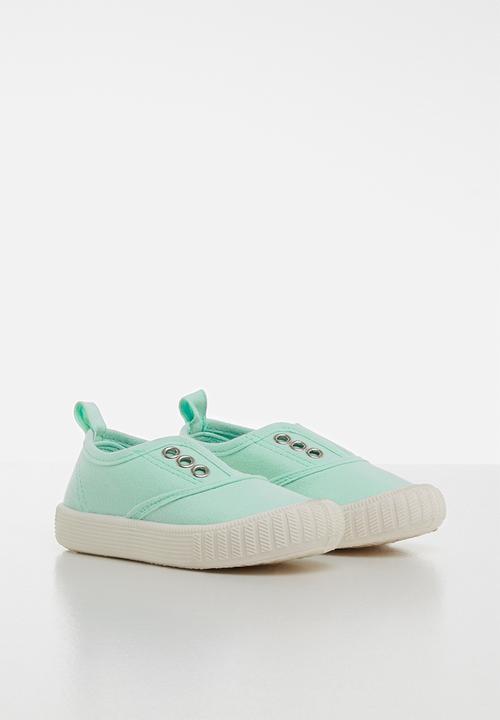 Pop Candy - Canvas slip on - turquoise