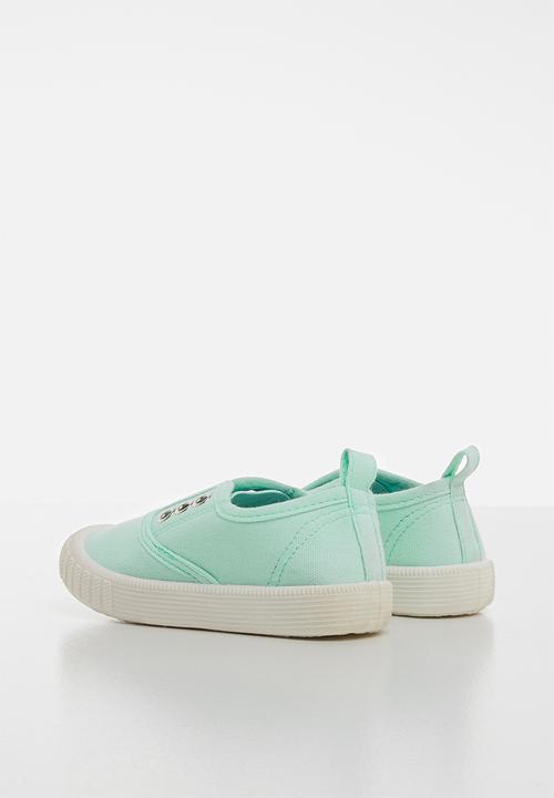 Pop Candy - Canvas slip on - turquoise