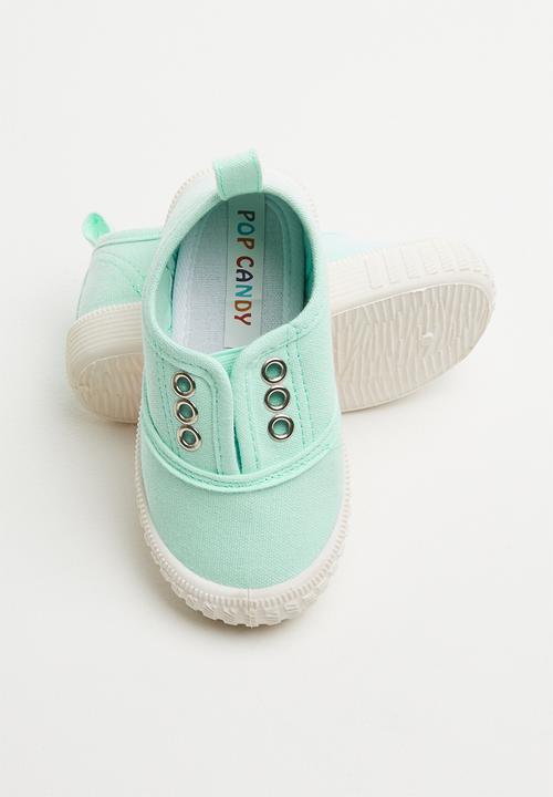 Pop Candy - Canvas slip on - turquoise
