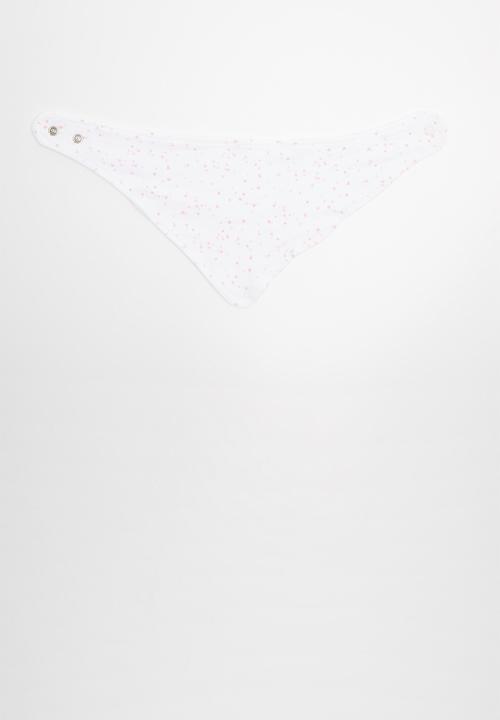 Pop Candy - Baby girls bib - pink & white