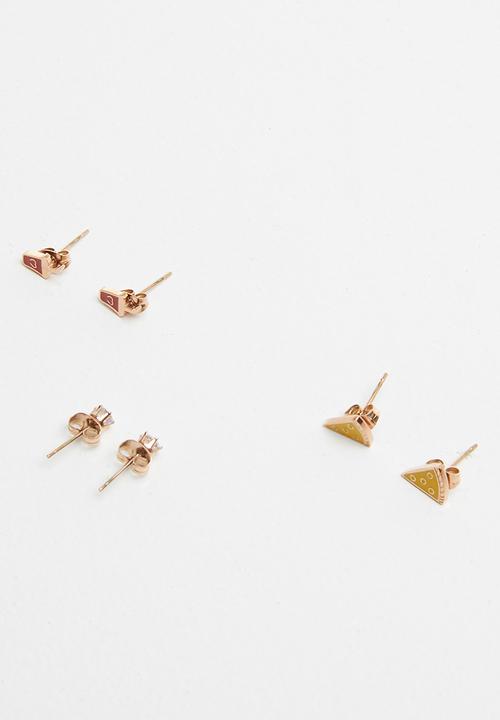 Pop Candy - 3 sets multi pack earrings - multi 