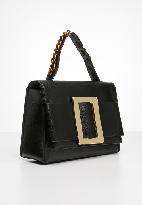 Superbalist - Big buckle bag - black & gold