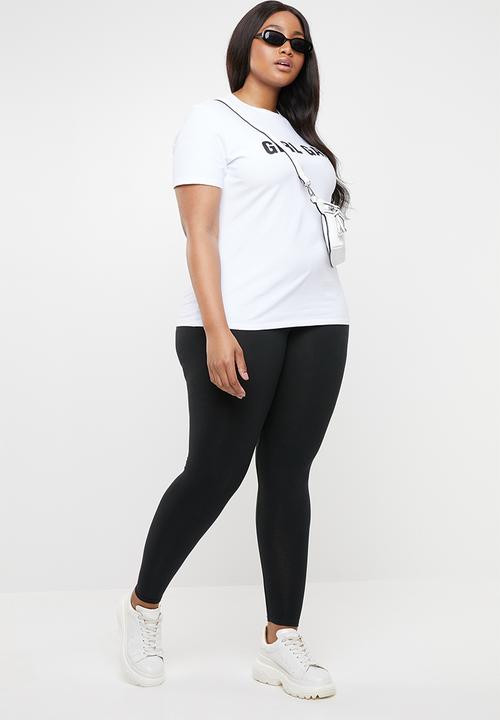 STYLE REPUBLIC PLUS - High waist curve legging - black