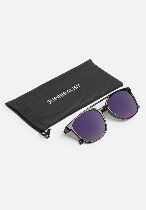 Superbalist - Metal T-bar sunglasses - blue