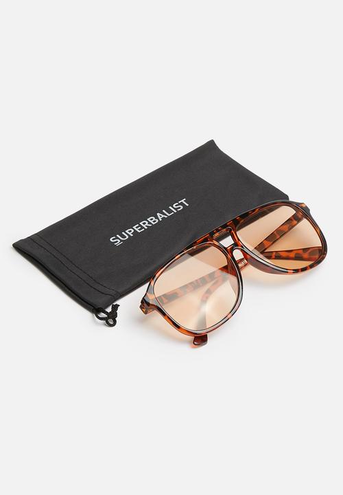 Superbalist - Aviator Tortoise shell sunglasses - brown