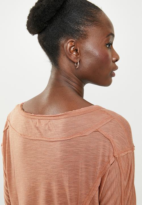 edit - Weekend light weight lounge top - brown
