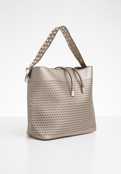 STYLE REPUBLIC - Studded shoulder bag - bronze