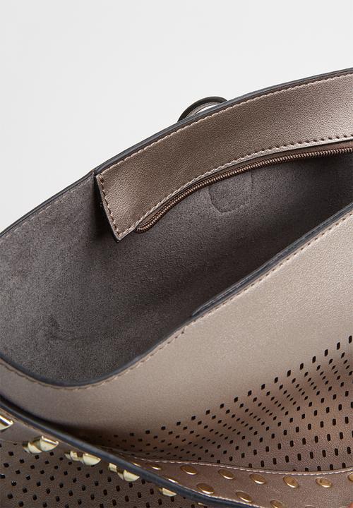 STYLE REPUBLIC - Studded shoulder bag - bronze