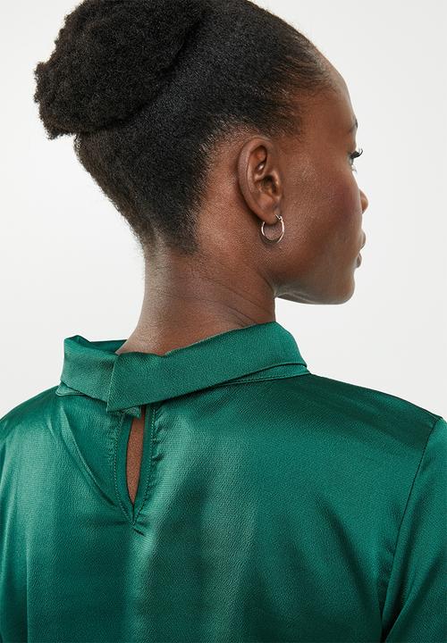 edit - Lantern sleeve blouse - green