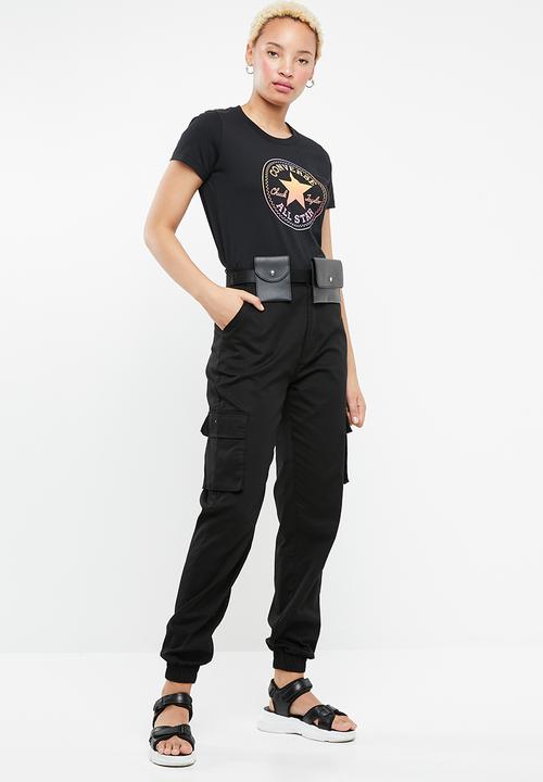 Converse - Converse ombre crew tee - black