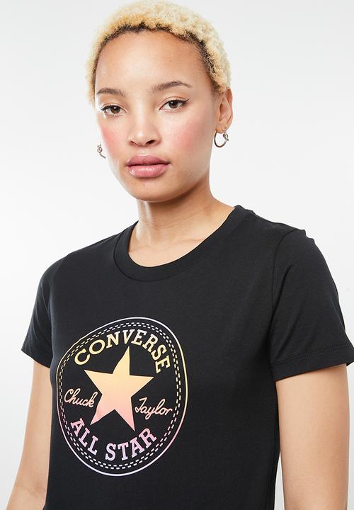 Converse - Converse ombre crew tee - black