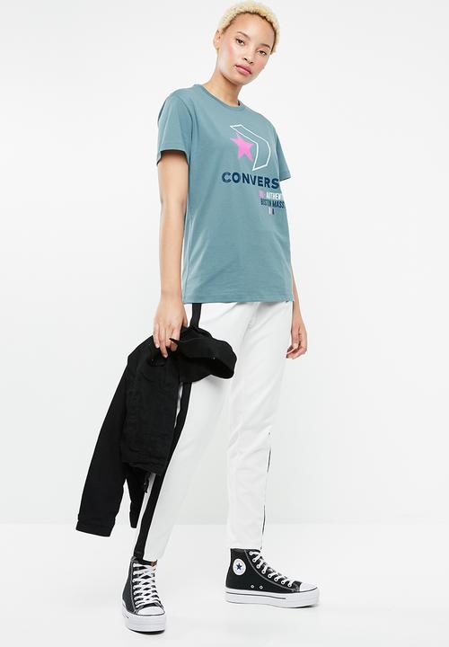 Converse - Star chevron remix tee - blue