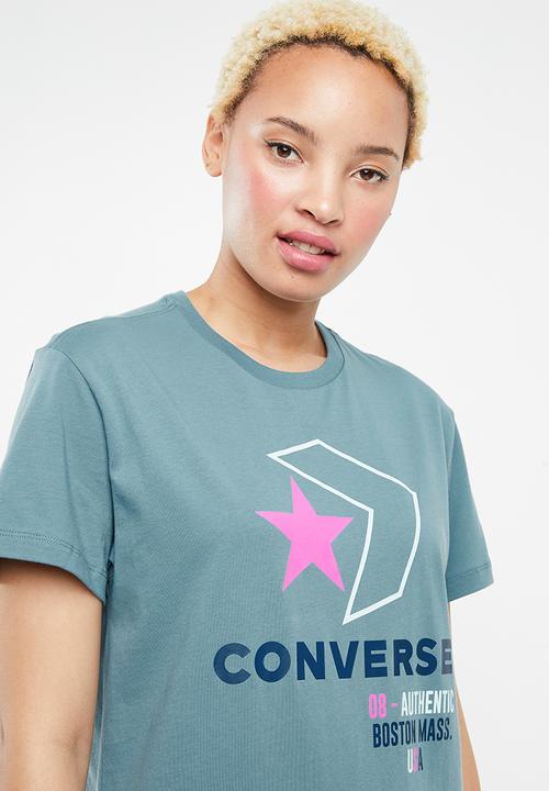Converse - Star chevron remix tee - blue