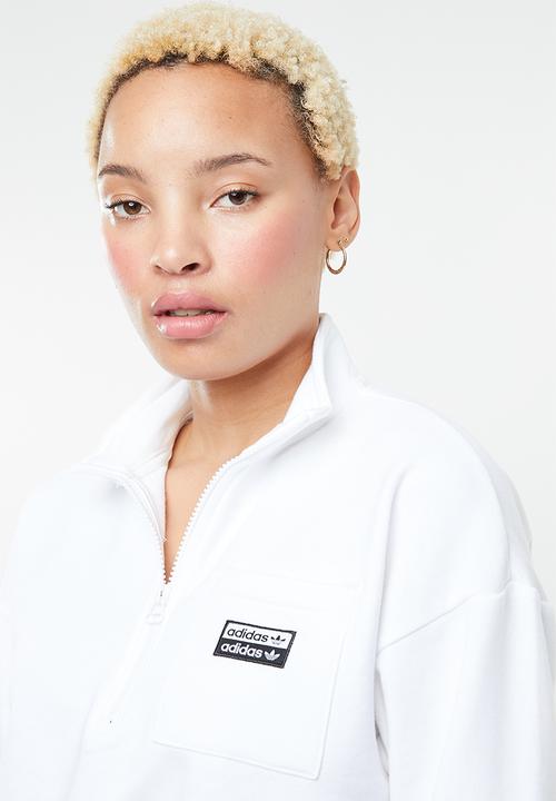 adidas Originals - Kylie Jenner cropped sweat - white