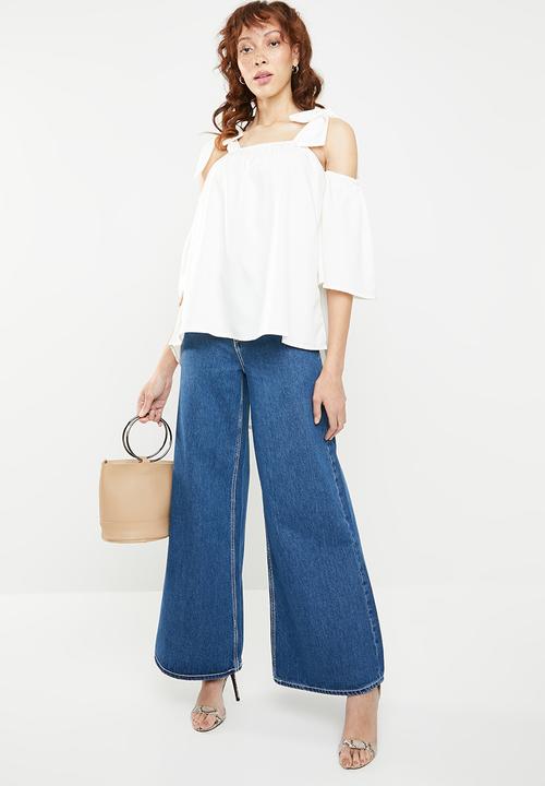 STYLE REPUBLIC - Cold shoulder blouse - white