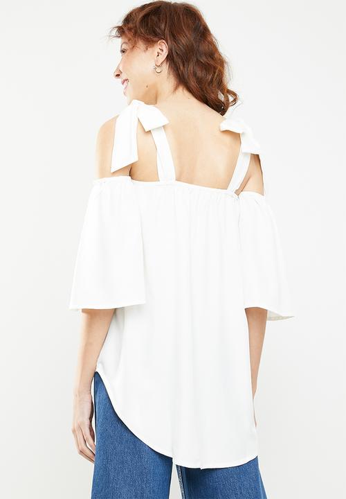 STYLE REPUBLIC - Cold shoulder blouse - white
