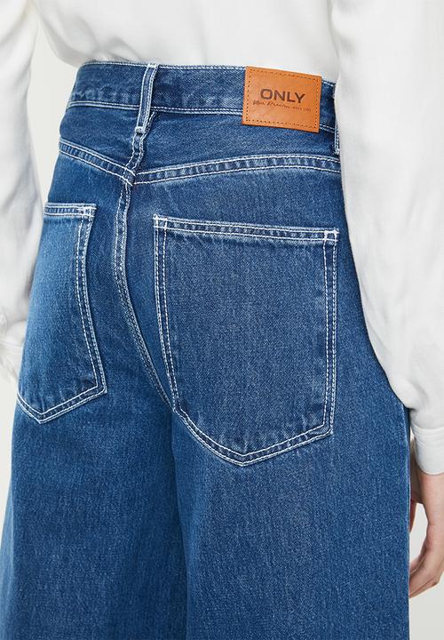 ONLY - Alisia super wide denim jeans - blue