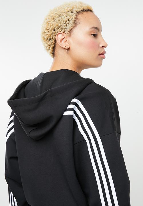 adidas Performance - MH 3 stipes dk hoodie - black