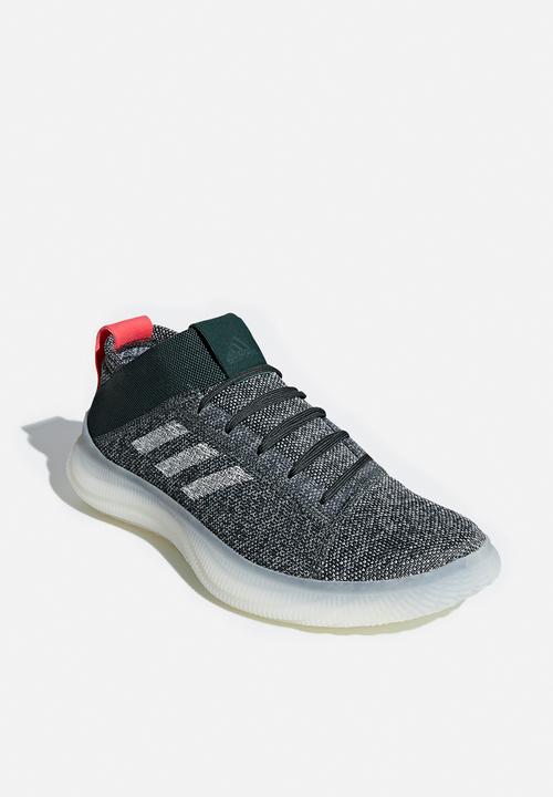 adidas Performance - PureBOOST Trainer - Legend Ivy / Ash silver / Shock red