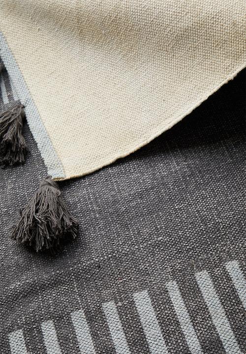 Sixth Floor - Taio printed cotton rug - grey