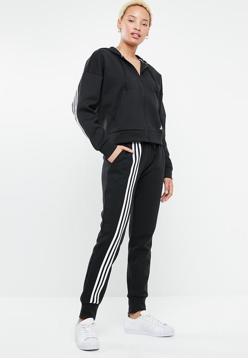 adidas Performance - MH 3 stripes dk pants - black & white